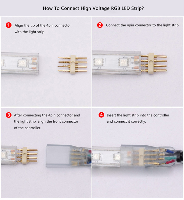 Tuya WiFi Music High Voltage RGB LED Controller With IR Remote Tuya WiFi Music High Voltage RGB LED Controller With IR Remote